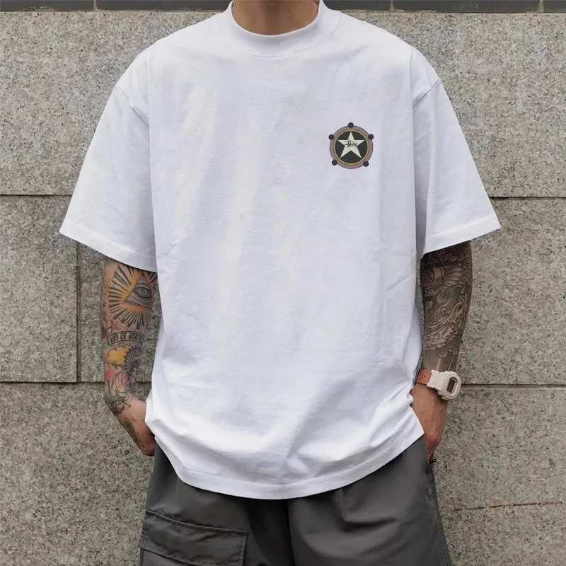 『S-4XL』激安販売中 トンカラーの混紡ニット生地を使用 Tシャツ
