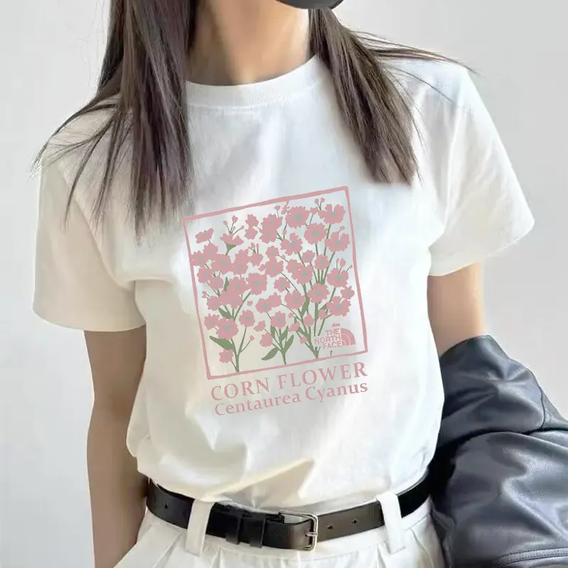 『S-2XL』話題沸騰中 着回し最強 優しい雰囲気 シンプル ガーリッシュ プリント Tシャツ