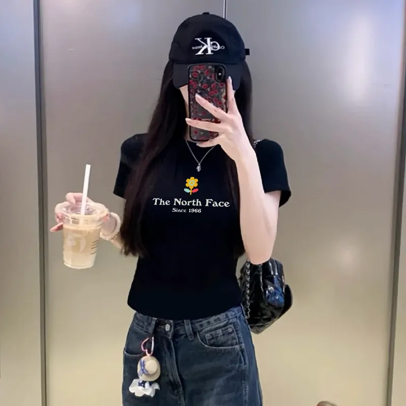 『S-2XL』人気爆発中 元気いっぱい 圧倒的セクシー ファッション カジュアル プリント Tシャツ