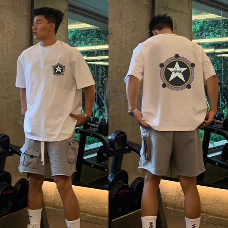 『S-4XL』激安販売中 トンカラーの混紡ニット生地を使用 Tシャツ