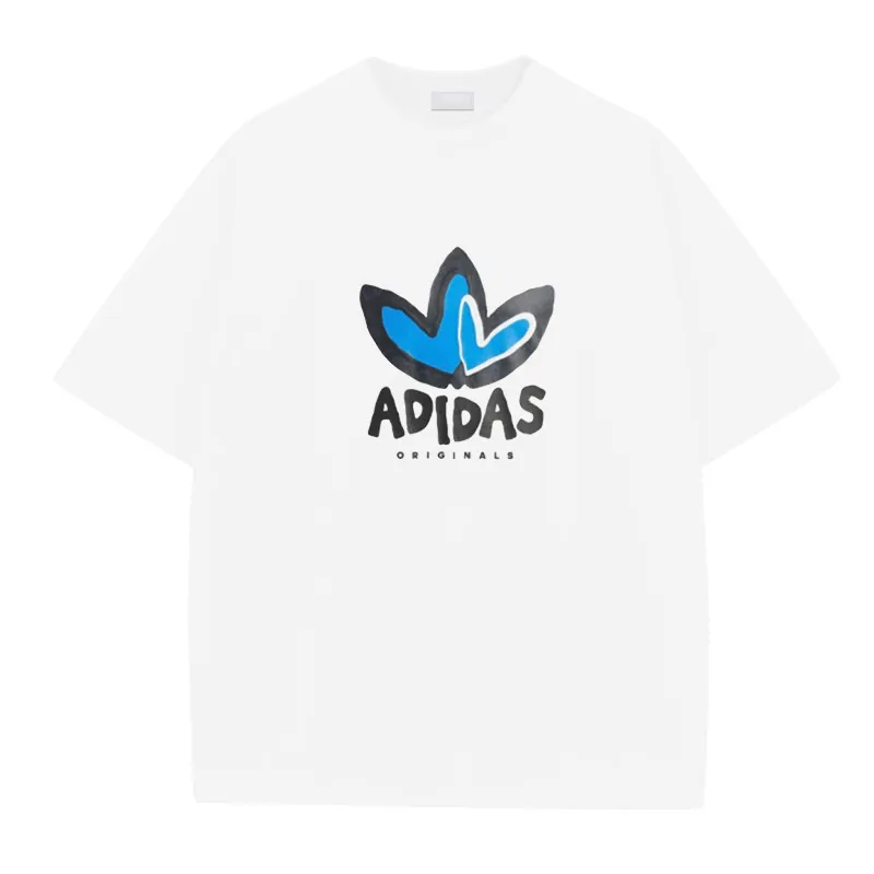 合わせやすい カジュアル ファッションカートゥーンプリント アルファベット コットン 2色選べる オーバーサイズ Tシャツ