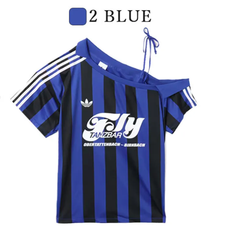 『S-L』超人気商品 目立つ 合わせやすい トレンド クール ワンショルダー Ｔシャツ