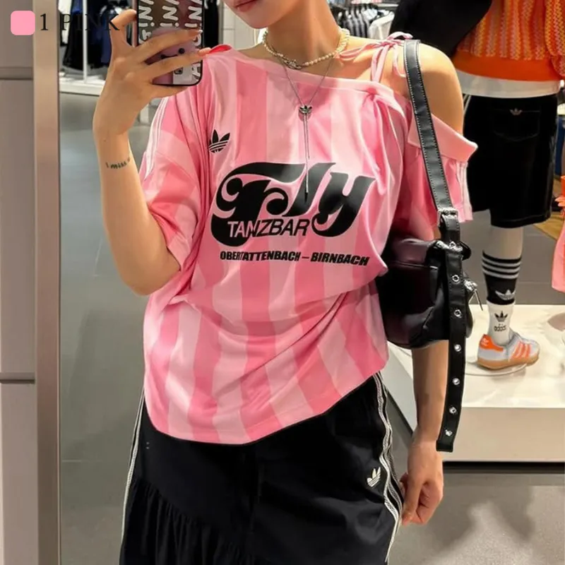 『S-L』超人気商品 目立つ 合わせやすい トレンド クール ワンショルダー Ｔシャツ